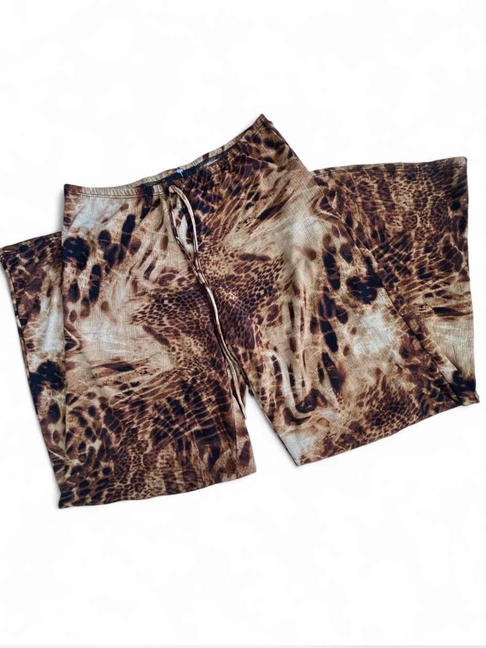 Animal Print Wide Leg Pants - Coverup
